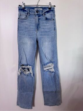 Light Blue Distressed Women's Jeans